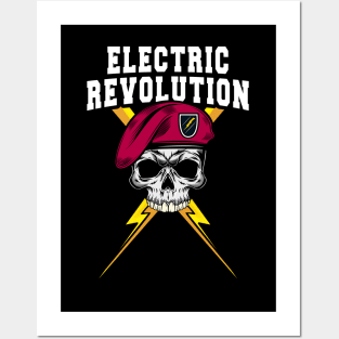 Electric Revolution ii : Tesla EV : Electric Engineer Posters and Art